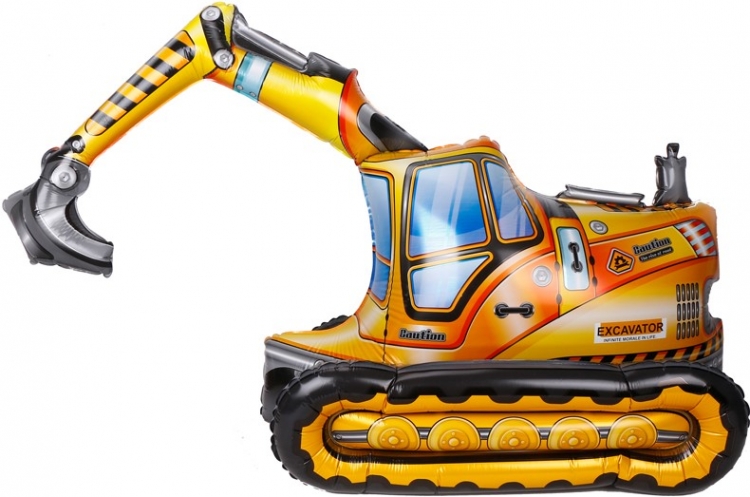 Шар Ходячая фигура, Экскаватор (в упаковке)