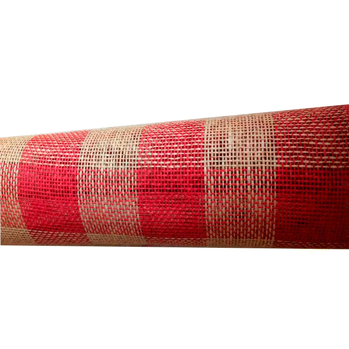 Сетка Бумажная "Клетка" Красно-Коричневая