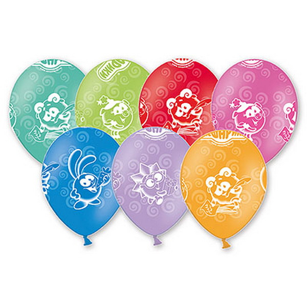 Шар Смешарики, Ассорти Шелкография, 5 ст