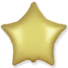 Шар Звезда Золото Сатин / Gold Satin (в упаковке)